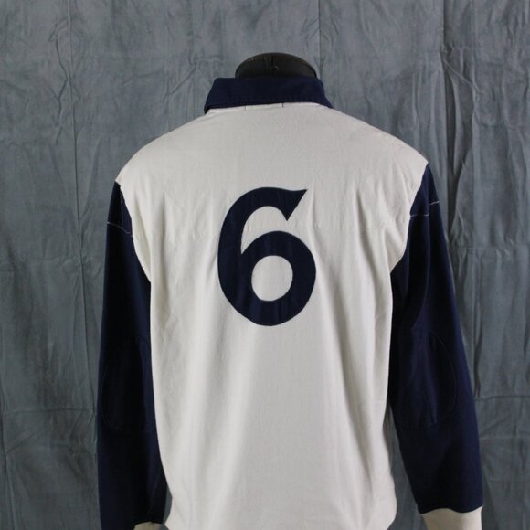 Vintage Polo Rugby Jersey - Polo NYC number 6 - Men's Medium ] - Picture 8 of 10